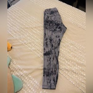 Lululemon align leggings black and grey tie dye